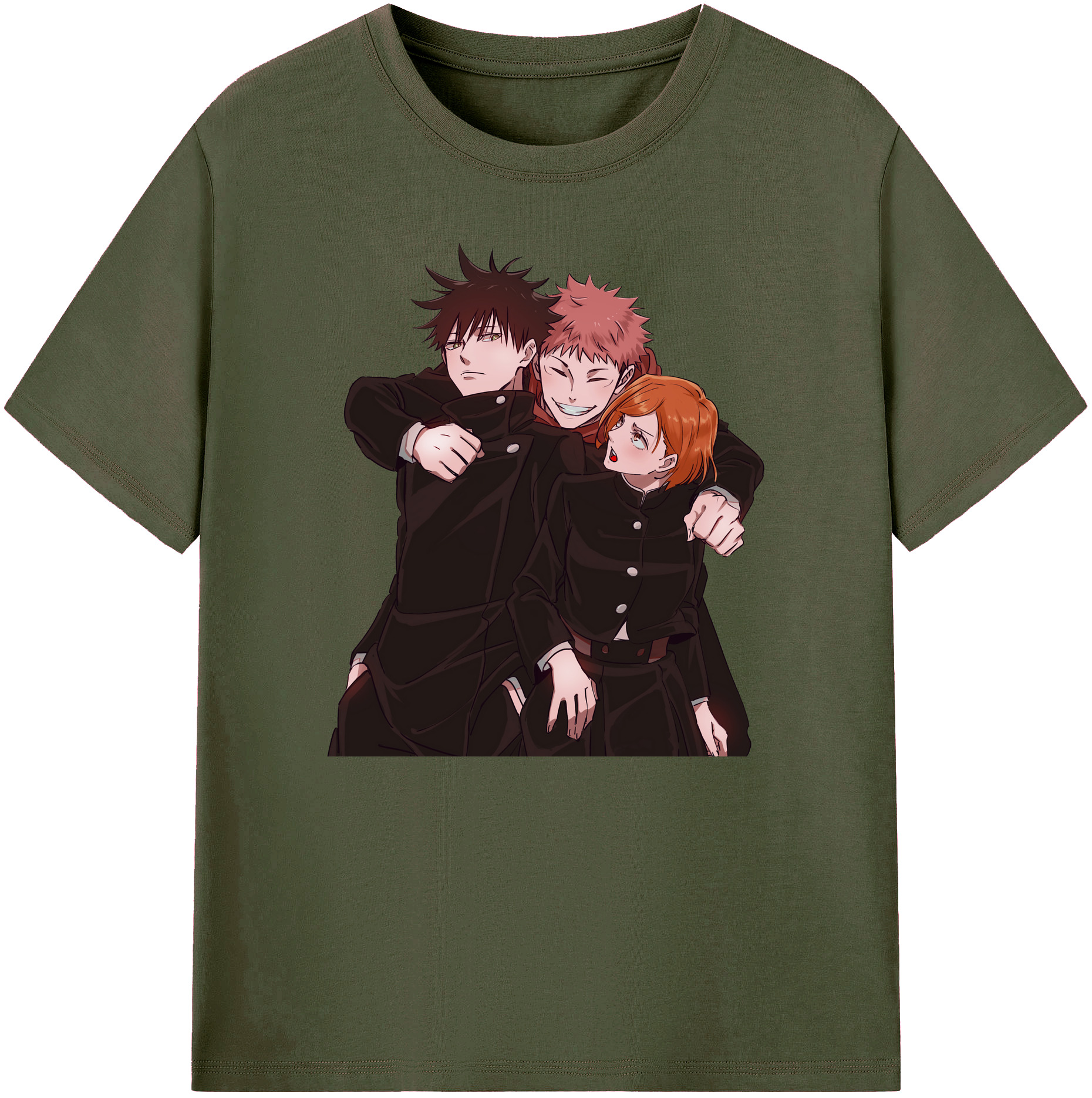 （画像用） 呪術廻戦 Jujutsu Kaisen 綿100％ メンズ半袖Tシャツ｜肌触りやわらか＆通気性